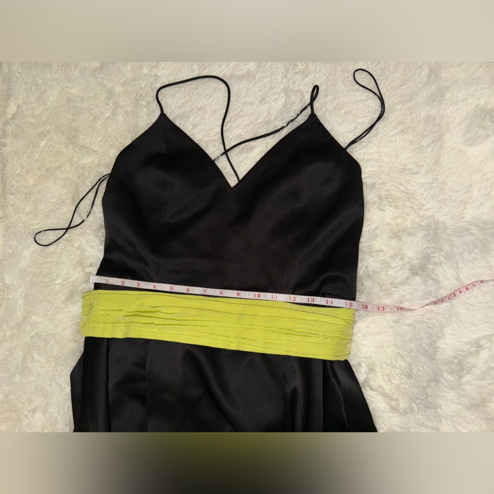 NWOT Alice Olivia Joss bow high low black gown size 12 - Picture 9 of 9